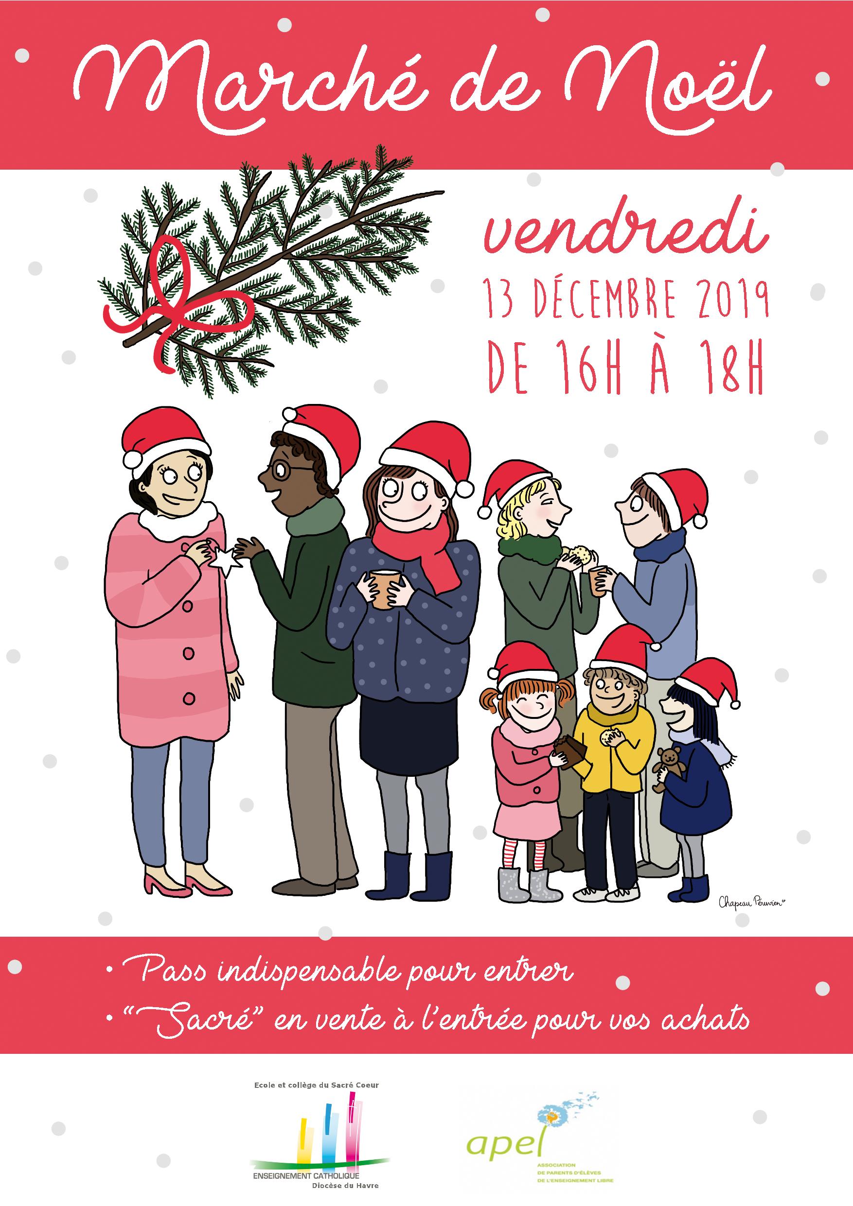 Marché de Noël le 13 décembre 2019 au Sacré-Coeur