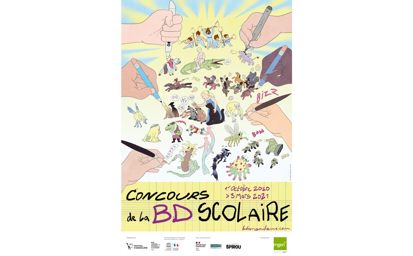 Affiche concours BD scolaire Angoulême