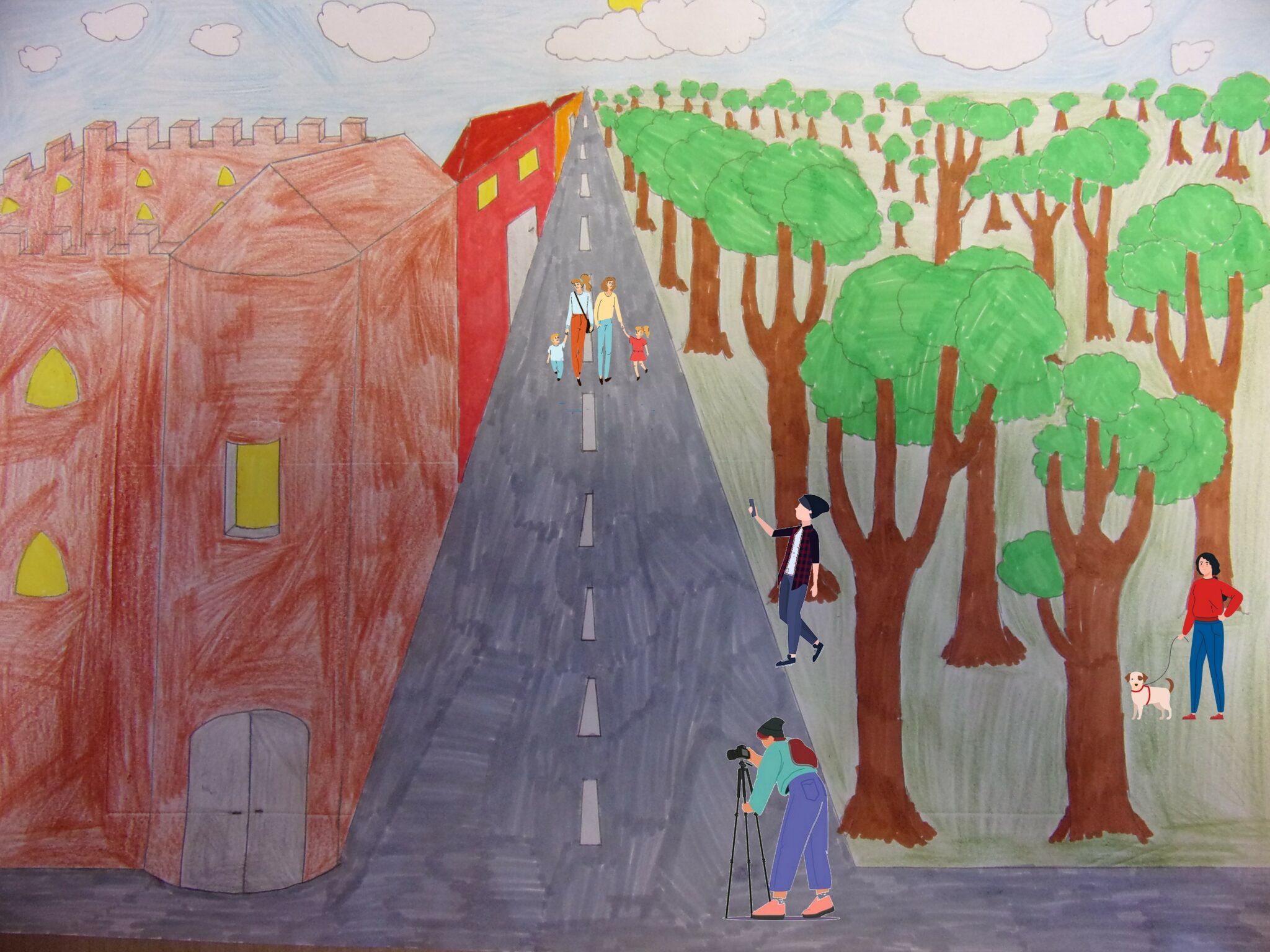 Projet Arts plastiques des 4èmes : "Paysage en perspective"